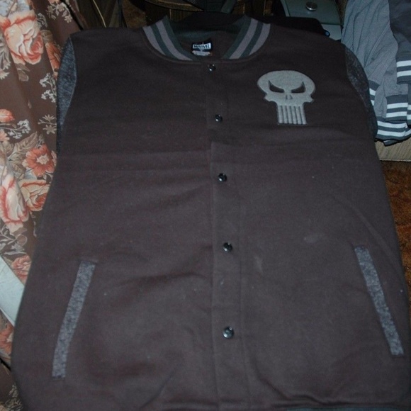punisher letterman jacket